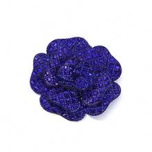 1pc Handmade Rhinestone Applique Patch, DIY Clothing, Bag, Shoe Decoration Floral Accessory, Multi-Color Shiny Crystal Sewing Embellishment - Flowers - View 17