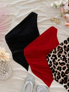 Set de 3 blusas casuales con estampado floral, adecuadas para el verano - Multicolor 5 - Ver 3
