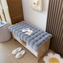 Soft Faux Rabbit Fur Plush Shaggy Rug, Fluffy Comfortable Smooth Artificial Short Pile Carpet Mat, Suitable For Living Room Sofa, Bedroom Bedside, Chair Cushion, Window Display Decor - 1PC - View 5