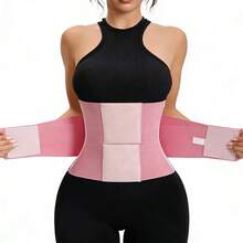 1pc Sports Women's Body Shaper Waist Wrap Trimmer Waist Support Leopard Print Abdominal Belt, Suitable For Fitness, Running, And Yoga Wear - Đỏ - Xem 10