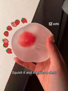 Đồ chơi bóp mềm hình dâu tây Mochi (2 cái/1 cái), đồ chơi giảm căng thẳng có độ đàn hồi chậm, mô hình món tráng miệng trái cây dễ thương, quà tặng cho người lớn dùng ở văn phòng, bàn làm việc, khi đi du lịch hoặc dự tiệc, đồ chơi giảm căng thẳng, quà tặng Ngày của Mẹ, quà tặng Ngày của Cha, quà tặng sinh nhật, quà tặng ngày lễ, quà tặng Giáng sinh, thích hợp làm quà tặng hoặc quà lưu niệm trong bữa tiệc (Đồ chơi giảm căng thẳng, không ăn được) - Nhiều màu - Xem 1