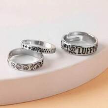 1pc One Piece Ace Fire Fist Ring Cosplay Accessory, Random Style, New Year/Valentine's Day/Easter Gift - Multicolor - View 5