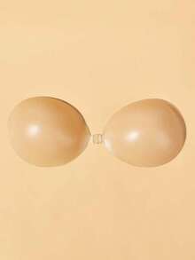 Women's Solid Color Silicone Adhesive Bra 1 Pc, Thickened Breast Petals, Push-Up Nipple Covers,Mango-Shaped Bra, Lingerie & Pasties,Bra,Sticky Bra,Lingerie,Strapless Bra,Push Up Bra,Lingerie For Women,Bra For Women,Backless Bra, Suitable For Formal Dresses, Dates, Wedding, Travel, Vacation, Holiday, Festival, Bride, Spring - Apricot - View 2