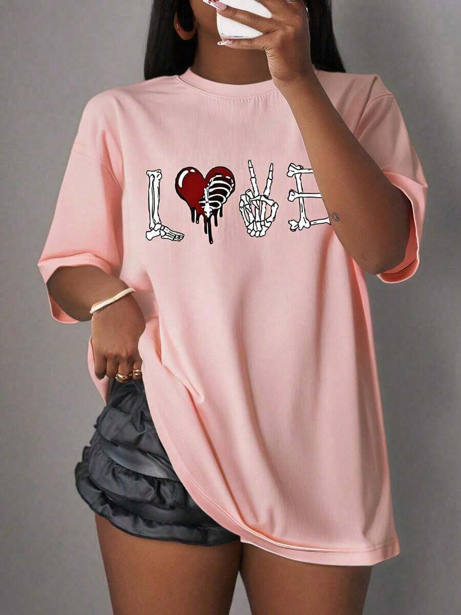 Letters Casual Polyester Sporty Office Home - 羅莎 - 查看 1