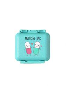 Mini 6-Compartment Portable Pill Box, Medicine Storage Box, Travel Pill Box, Printed With "My Pill Box" And Pill Pattern, 6-Compartment Small Pill Box, Sealed Pill Packaging Storage Box, 6-Day Weekly Pill Storage Box, Travel Essential Pill Box, Daily Vitamin Pill Box, Pocket Pill Box Storage Box, Exquisite Storage Box, Family Essential, Travel Essential - Multicolor - View 13