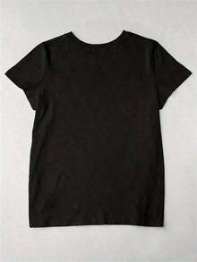 Nuevo productoNo es una discapacidad, es una habilidad diferente - Camiseta de conciencia sobre el autismo camiseta negra impreso, cuello redondo casual manga corta, camiseta cómoda para primavera y verano, ropa de mujer 2025, suelta y cómoda Camiseta fresca de verano, estilo unisex Camiseta fresca de verano, estilo unisex - Negro - Ver 2