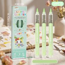 Pulpen Lem Cair Ujung Lembut Langsung, Lem Cepat Kering untuk Scrapbook Buatan Tangan, Lem Titik Berwarna Kreatif untuk Pelajar, Pengeluaran Cairan Presisi Langsung, Buka Tutup dan Oleskan Tanpa Menekan, Aliran Halus dan Stabil Tanpa Tembus Kertas, Ujung Lembut Halus, Mudah Beralih Antar Garis Halus, Memenuhi Beragam Kebutuhan Perekat, Solusi Sekali Usap untuk Seni dan Kerajinan - MultiWarna - View 20