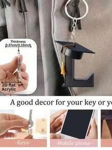 2D Acrylic Graduation Letter Design Keychain, Ideal Gift For Graduates, Teachers And Classmates - Graduation Cap - View 37
