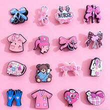 Bow Shoe Charms, Cute Cartoon Shoe Decorations, Waterproof PVC Shoe Accessories, Perfect Gift For Teens - Multicolor - View 7