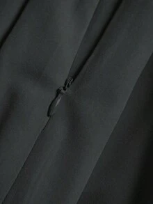 Falda plisada casual para mujer, versátil para primavera y otoño - Gris - Ver 4