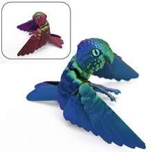 Model Burung Beo Pelangi Artikulasi Cetak 3D, Figur Burung Beo Berwarna-warni Realistis yang Dapat Dikoleksi, Mainan Geli Kreatif untuk Dekorasi Meja, Hadiah Ulang Tahun - MultiWarna - View 7