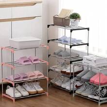 Foldable Shoe Racks - Black Three Layer - View 2