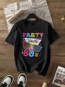 Camisetas de Mujer, Camisetas para Amantes de los 80, Disfraces de Fiesta de los 80   Palabras Clave: Conjuntos de Verano para Mujer, Conjuntos de Primavera para Mujer, Blusas de Verano, Ropa de Verano para Mujer | Tops para salir para mujer, Conjuntos para salir, Conjuntos para maestras, Regreso a clases, Ropa escolar, Ropa para el regreso a clases, Ropa de Halloween, Camisetas gráficas casuales, Camisetas gráficas para mujer, Camisetas de verano, Camisetas casuales, Conjuntos de vacaciones para mujer, Diseño juvenil y a la moda, Adecuado para primavera, verano y otoño - Negro - Ver 7