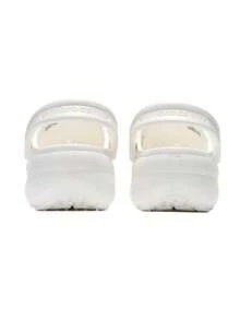 Crocs 女士镂空木屐，经典云朵木屐，室内/室外休闲运动鞋，轻便舒适拖鞋，建议选购小一码，206750-100 - 206750-100 - 查看 4