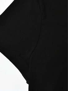 Women's Sports Short Sleeve T-Shirt, Comfortable And Stylish, For Sports And Daily Life, Rabbit Pattern - Black - View 6