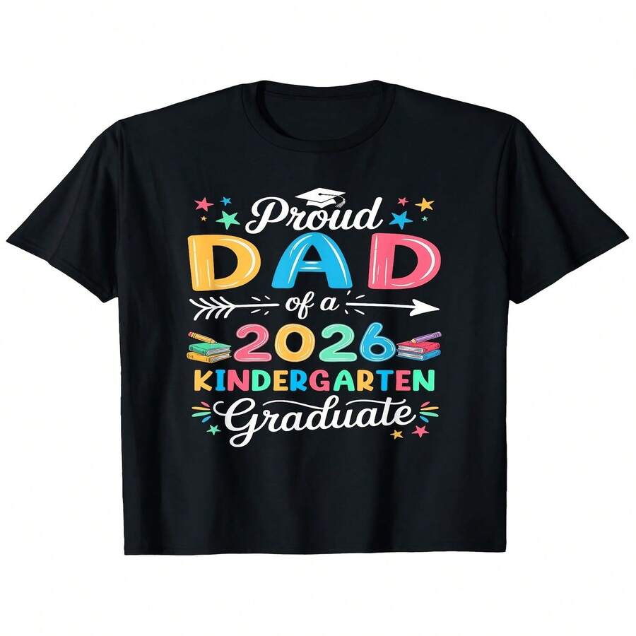 Una divertida camiseta unisex de manga corta, especialmente dise? para los graduados del Día del Padre y del Día de la Independencia de 2026. Esta camiseta con humor es un regalo ideal para celebrar el A?o Nuevo y el Día de la Madre de 2026, y también una camiseta con un estampado perfecto. - Negro - Ver 1