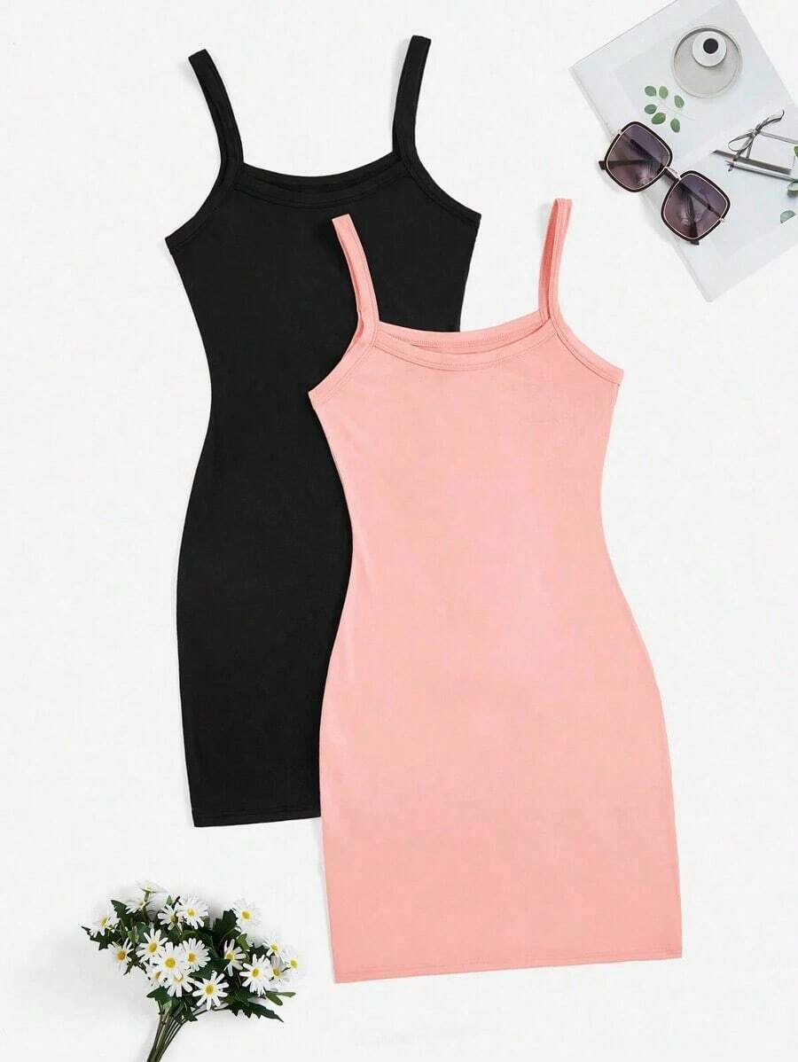 vestidos ajustado de unicolor casuales sin hombros para mujer, aptos para ir al trabajo, exterior, compras - Rosa vieja - Ver 1