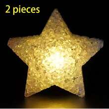 1 pieza/2pcs Luces de estrella pequeña de mano, accesorios de actuación en escenario, accesorios decorativos de estrella de cinco puntas brillante de mano, adecuados para actuaciones de danza, actuaciones de coro, conciertos, fiestas, cumpleaños y actuaciones festivas - Multicolor - Ver 46