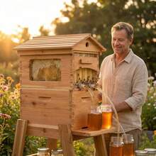 Flow Bee Hive Starter Kit – Complete Automatic Beekeeping Box Set For Beginners – Easy-To-Use Beehive With All Essential Accessories(Bottom Stand Not Included) - default - View 5