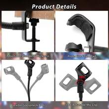 AYXF Gooseneck Microphone Stand Arm - Black - View 6