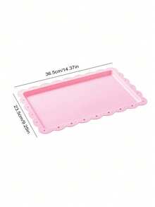 Bộ 1/2/4/6 đĩa/khay tráng miệng bằng nhựa màu hồng, bộ dụng cụ tiệc tùng, thích hợp cho lễ tốt nghiệp, sinh nhật, tiệc tùng, đám cưới. - nhiều màu - Xem 9