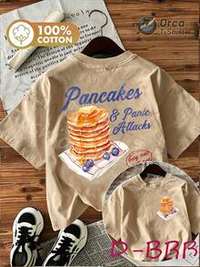 Camiseta de manga corta de algodón puro para mujer, estilo vintage y lindo, cuello redondo, estampado de doble cara con el divertido eslogan "Muffins and Anxiety", ideal para vacaciones de verano, primavera/verano, estilo casual y fresco. - Blanco - Ver 8