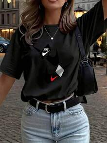 Women T-Shirts - Black - View 1