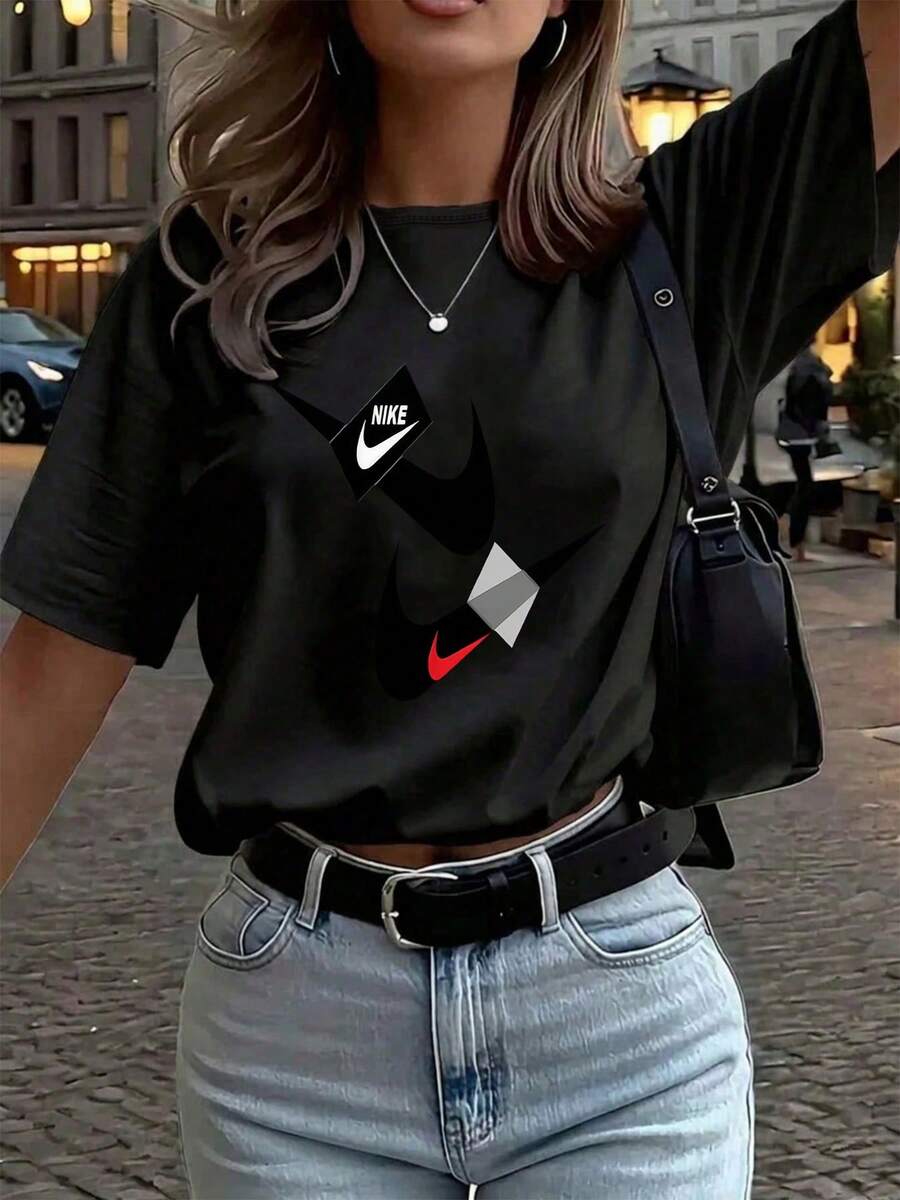 Women T-Shirts - Black - View 1