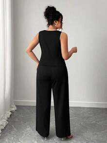 Conjunto de talla grande de Halloween - Negro - Ver 3