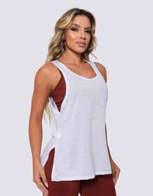 3-Piece Set Of Women's Fitness Sportswear: High-Waisted Leggings + Top With Removable Padding (Zero Transparency) + Dry-Fit Tank Top - Ideal For Workouts, Training, And Running - 藏蓝色 - 查看 4