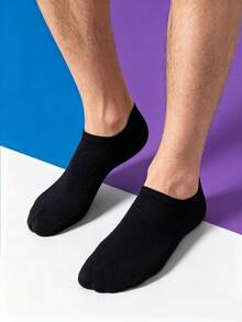 1/5/10/20 Pairs Unisex Casual Soft Comfortable Short Socks, Minimalist Versatile Design - Multicolor - View 2