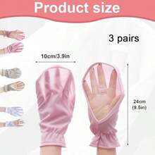 1 Pair Summer Breathable Fingerless Arm Sleeves For Women, Lightweight Mesh Fabric, Suitable For Driving, Outdoor, Beach, With UV Protection, Anti-Slip, Quick Dry Functions - Multicolor - View 6
