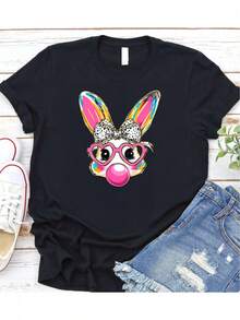 1 camiseta de mujer, 100% algodón, negra, con diseño de trébol y lazo para el Día de San Patricio, 180g. - negro - Ver 6