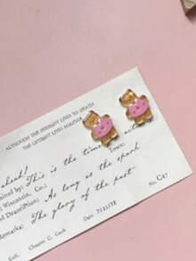 10pcs/Set Cartoon Resin Bear Dress Buttons DIY Craft Sewing Materials For Blouse Dress Decorations DIY Apparel Sewing Supplies - 10pcs - View 3