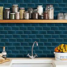 2D Peel And Stick Marble Tiles Waterproof Oilproof Easy Clean Removable Kitchen Backsplash - 8Pcs - View 7
