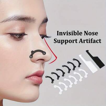 3pcs /1pc Silicone Nose Support Enhancer - Beauty Nose Clip - Nose Lift Shaping Clamp Nose Clip Nose Bridge Corrector, Nose Shape Shaping Clamp, Nose Lift Device, Slimming Nose Device, Nose Bridge Uprighter, Beauty Tool, Painless, Daily Invisible Beauty Nose Gadget Set, 2 Comfortable Nose Clips + 1 Nose Removal Tool, Transparent And Lightweight Invisible, Easily Improve Nose Shape For Better Appearance, Essential For Makeup