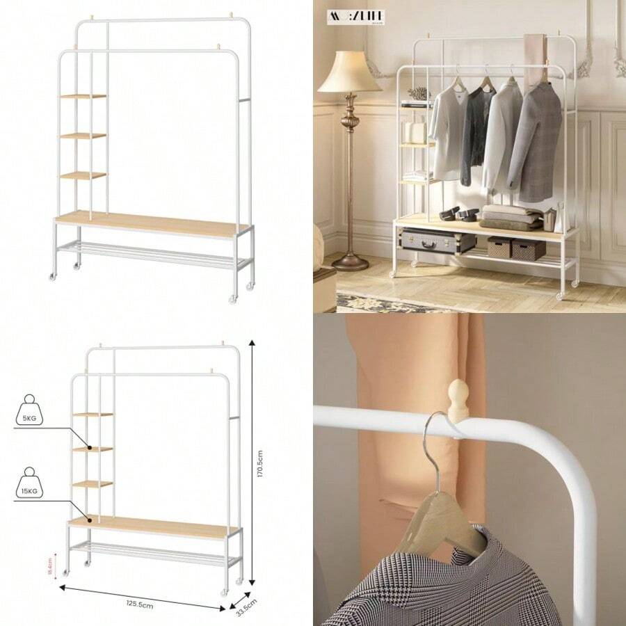 Coat Racks - Licht hout - Bekijken 1