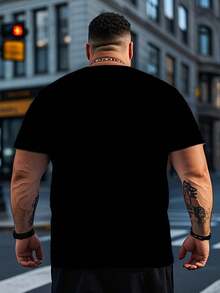 Camiseta de Hombre Talla Grande con Estampado 3D, "Es Mi Línea de Vida" Camiseta Cristiana, Ideal para Casual al Aire Libre, Fiestas y Entretenimiento, TALLA GRANDE - Negro - Ver 5