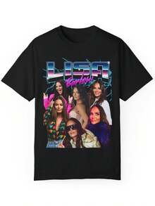 Camisa estilo años 90 de Lisa, con una combinación de colores clásica y cómoda, un regalo para los fans. camisas de mujer sudaderas para mujer sueter blusa casual mujer verano vestidos de graduación - Negro - Ver 1