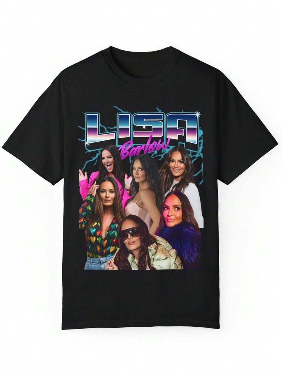 Camisa estilo años 90 de Lisa, con una combinación de colores clásica y cómoda, un regalo para los fans. camisas de mujer sudaderas para mujer sueter blusa casual mujer verano vestidos de graduación - Negro - Ver 1