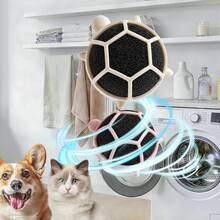 Bola de lavandería reutilizable con forma de tortuga, extraíble y lavable, absorbe el pelo de las mascotas y la pelusa, anti-enredo, apta para lavadoras - tortuga - Ver 5