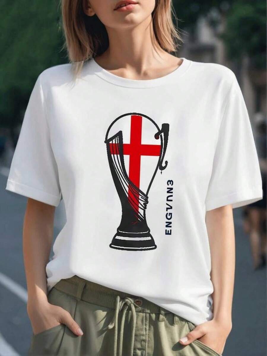 Cruz roja que simboliza fuerza y esperanza sobre fondo negro con formas abstractas inspiradas en unión y equilibrio camiseta de mujer 100% algodón cómoda y moderna para uso diario - Negro - Ver 1