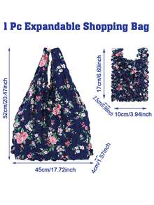 1 chiếc túi tote ma thuật dày dặn, có thể mở rộng - Có thể gấp gọn thành kích thước lòng bàn tay, chất liệu sợi polyester bền chắc với dây đeo cổ tay, nhiều màu sắc để lựa chọn, thích hợp cho mua sắm, túi mua sắm tái sử dụng, túi ma thuật mở rộng mới, túi du lịch dung tích lớn, túi đeo vai dày dặn, có thể mở rộng và tái sử dụng, quà tặng du lịch (Ngày của Mẹ, Ngày của Cha, Lễ tốt nghiệp, Giáng sinh, Halloween, Năm mới 2026) - Nhiều màu - Xem 13