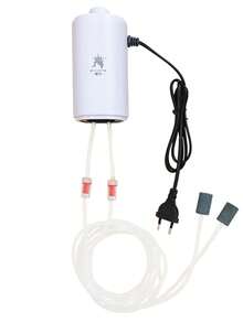 Quiet Aquarium Air Pump, Adjustable Air Flow Dual-Output Air Compressor, Fish Tank Oxygenator Pump, 220V-240V, 3.5W/8W - EU C Type Plug(220-240V) - View 12