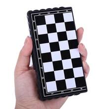 Magnetic Chess Set, Portable Foldable Chessboard For Outdoor Sports & Games - Black and White - View 7