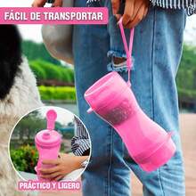 1pc Portable Dog Water Bottle, Pet Travel Water Dispenser, Outdoor Dog Water Container, Carry-Along Dog Drinking Cup - Multicolor - View 7