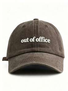 1pc Unisex Casual Slogan Letter Embroidered Baseball Cap, Windproof And UV Protection, Spring/Summer,Holiday,Festival - A - View 8