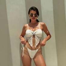 Bikini Sexy para Mujer 2026, Estilo Playa y Vacaciones, Diseño Cut-Out con Detalle de Estrella de Mar - 421 Albaricoque - Ver 3