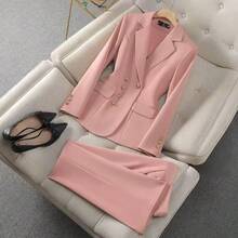 A Chic White, Pink Or Black Tailored Business Suit – Slim-Fit Blazer With Notched Lapels And Matching Pencil Skirt, Perfect For Executive Meetings, Evening Parties, Work-From-Home Lounging & Everyday Polished Elegance. Mother Day Dress Vestidos Elegantes De Mujer Gordita - trắng - Xem 9