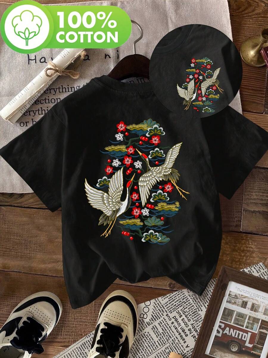 Camiseta de mujer para primavera y verano - Negro - Ver 1